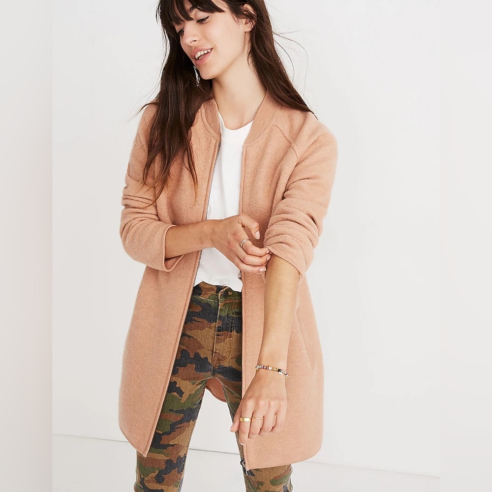 Madewell 100% Wool Bomber Jacket